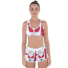 Christmas Santa Claus Racerback Boyleg Bikini Set by Alisyart