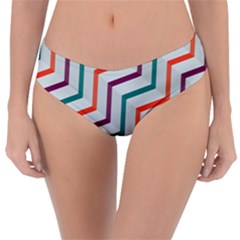 Line Color Rainbow Reversible Classic Bikini Bottoms by Alisyart
