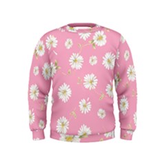 Pink Flowers Kids  Sweatshirt by NouveauDesign