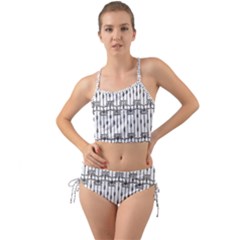 Iron Fence Grey Strong Mini Tank Bikini Set by Alisyart