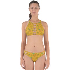 Fruit Pineapple Yellow Green Perfectly Cut Out Bikini Set by Alisyart