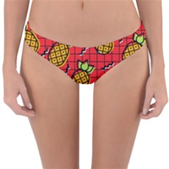 Fruit Pineapple Red Yellow Green Reversible Hipster Bikini Bottoms by Alisyart