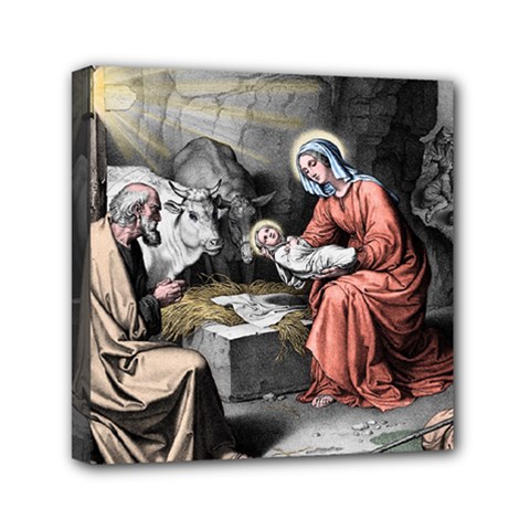 The Birth Of Christ Mini Canvas 6  X 6  by Valentinaart