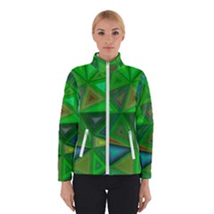 Green Triangle Background Polygon Winterwear by Celenk