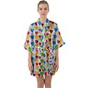 So Sweet And Hearty As Love Can Be Quarter Sleeve Kimono Robe View1
