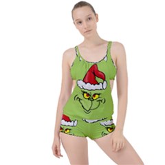 Grinch Boyleg Tankini Set  by Valentinaart