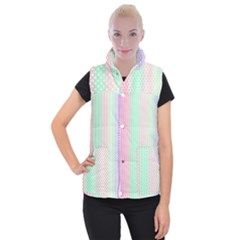 Pattern Women s Button Up Puffer Vest by gasi