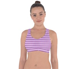 Pattern Cross String Back Sports Bra by gasi