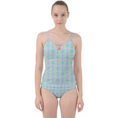 Pattern Cut Out Top Tankini Set by gasi