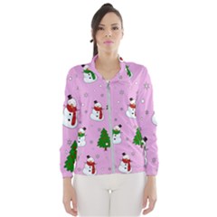 Snowman Pattern Wind Breaker (women) by Valentinaart