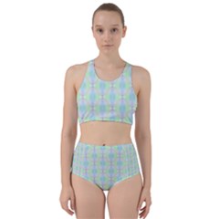 Pattern Racer Back Bikini Set by gasi