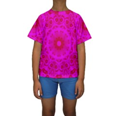 Pattern Kids  Short Sleeve Swimwear by gasi