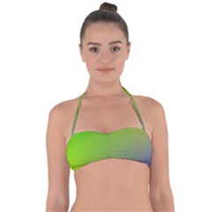 Pattern Halter Bandeau Bikini Top by gasi