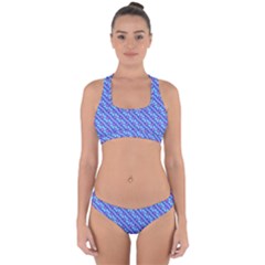 Pattern Cross Back Hipster Bikini Set by gasi