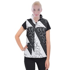 Pattern Women s Button Up Puffer Vest by gasi