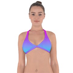 Pattern Halter Neck Bikini Top by gasi