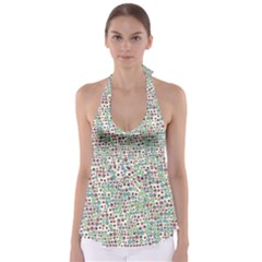 Pattern Babydoll Tankini Top by gasi