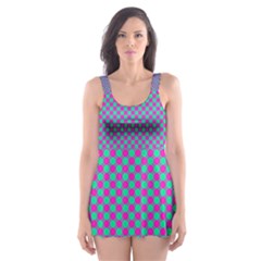 Pattern Skater Dress Swimsuit by gasi