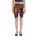 Ethnic Bold Bright Artistic Paper Yoga Cropped Leggings View1