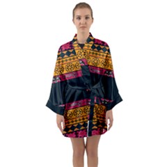 Pattern Ornaments Africa Safari Long Sleeve Kimono Robe by Celenk