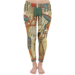 Egyptian Man Sun God Ra Amun Classic Winter Leggings by Celenk