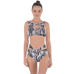 Man Ethic African People Collage Bandaged Up Bikini Set  by Celenk