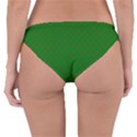 Mini Red Dots on Christmas Green Reversible Hipster Bikini Bottoms View2