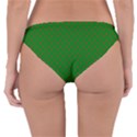 Mini Red Dots on Christmas Green Reversible Hipster Bikini Bottoms View4