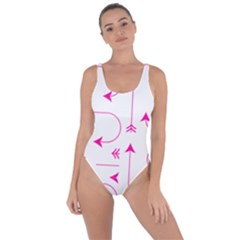 Arrows Girly Pink Cute Decorative Bring Sexy Back Swimsuit by Celenk