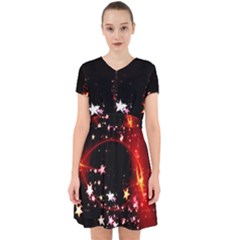 Circle Lines Wave Star Abstract Adorable In Chiffon Dress by Celenk