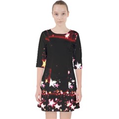 Circle Lines Wave Star Abstract Pocket Dress by Celenk