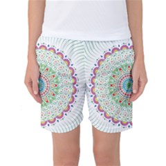 Flower Abstract Floral Women s Basketball Shorts by Celenk