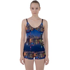 Buildings Can Cn Tower Canada Tie Front Two Piece Tankini by Celenk