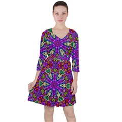 Seamless Tileable Pattern Design Ruffle Dress by Celenk