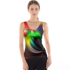 Circle Lines Wave Star Abstract Tank Top by Celenk