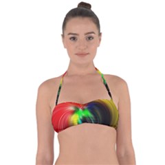 Circle Lines Wave Star Abstract Halter Bandeau Bikini Top by Celenk