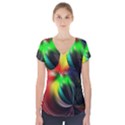 Circle Lines Wave Star Abstract Short Sleeve Front Detail Top View1