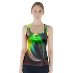 Circle Lines Wave Star Abstract Racer Back Sports Top by Celenk