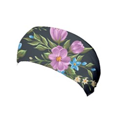 Beautiful Floral Pattern Yoga Headband by allthingseveryone