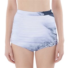 Ice, Snow And Moving Water High-waisted Bikini Bottoms by Ucco