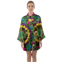 Bohemian Chic In Fantasy Style Long Sleeve Kimono Robe by pepitasart