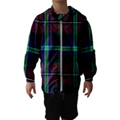 Purple And Red Tartan Plaid Hooded Wind Breaker (kids) by allthingseveryone