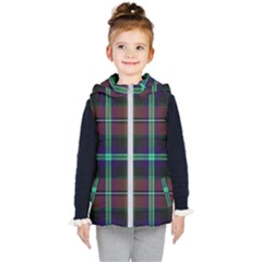 Purple And Red Tartan Plaid Kid s Puffer Vest by allthingseveryone