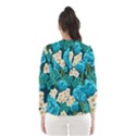 Light Blue Roses And Daisys Hooded Wind Breaker (Women) View2