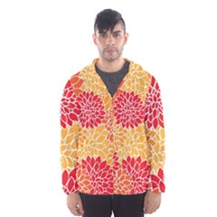 Abstract Art Background Colorful Hooded Wind Breaker (men) by Celenk