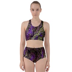 Abstract Fractal Art Design Racer Back Bikini Set by Celenk