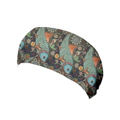Pattern Background Fish Wallpaper Yoga Headband by Celenk