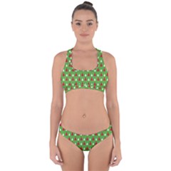 Christmas Tree Cross Back Hipster Bikini Set by patternstudio