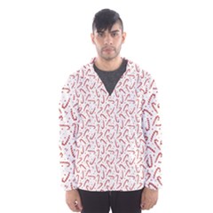 Candy Cane Hooded Wind Breaker (men) by patternstudio