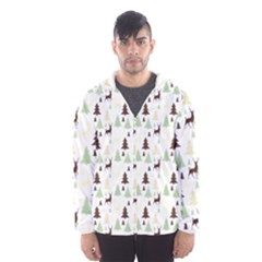 Reindeer Tree Forest Hooded Wind Breaker (men) by patternstudio